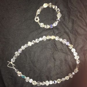 Swarovski Crystal bracelet and necklace.